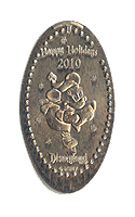 DL0486 Retired Ice Skating Minnie Mouse Souvenir pressed nickel or souvenir coin image. 