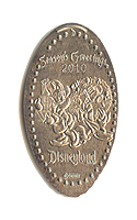 Season's Greetings Disneyland pressed nickel 2010