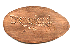 DL0492r DISNEYLAND ® RESORT, Tiana pressed penny stampback. 