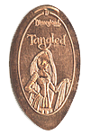  DL0494 Retired Princess Rapunzel from The Movie Tangled pressed penny or elongated coin image. 
