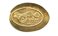 DL0499at Retired Tron Light Runner Wide border pressed token or souvenir coin image.
