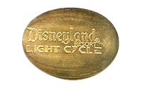 DL0501at DISNEYLAND ® RESORT, LIGHT CYCLE pressed token stampback.