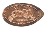 DL0505 Retired 2011 Coin of the Year pressed penny or elongated coin image.