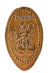 DL0509 Splash Mountain Mickey pressed penny or elongated coin image.