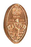 DL0531 Retired Ralph Wreck It Ralph pressed penny elongated coin image.