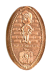 DL0532 Retired Fix It Felix Jr. Wreck It Ralph pressed penny elongated coin image. 