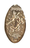 DL0535 Retired Pluto Happy New Year 2012 Souvenir pressed nickel souvenir coin image. 