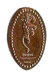 DL0555 Tigger pressed penny elongated coin image.