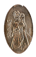 DL0590 Elsa and Anna elongated quarter elongated coin image.