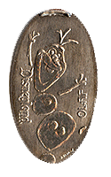 DL0591 Olaf the Snowman elongated quarter elongated coin image.