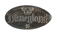 DL0624 Disneyland® Park Mickey Mouse Ornament with Disneyland "D" pressed nickel reverse