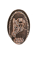 DL0734 Princess Leia of Star Wars vertical pressed penny image. 