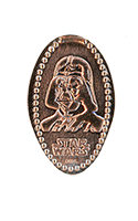 DL0735  Darth Vader of Star Wars vertical pressed penny image. 