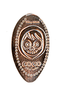 DL0742 Vending Machine Miguel Rivera Mask from the Movie Coco vertical elongated pressed coin image.       