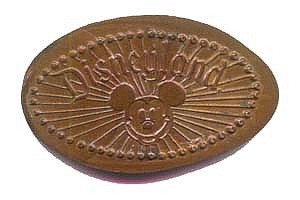 Mickey Mouse Rays Pressed Penny variation