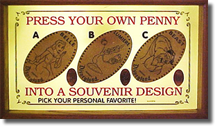 Marquee Beauty and the Beast Pressed Penny Set DL0067-69 Images courtesy of the Wooten Family