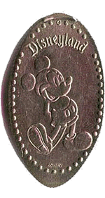 Classic Mickey Mouse elongated quarter