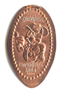 Disneyland Racer Mickey pressed penny DL0232