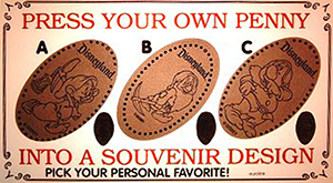 The DL0238-40 Dopey, Sleepy and Sneezy Pressed Penny Set
