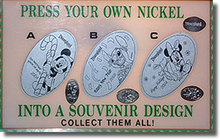The 2004 Holiday Pressed Nickel Set Featuring Stitch in Disneyland! 