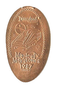 Disneyland 50th Anniversary StarSpeeder pressed coin 1987