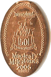 50th Anniversary Magical Milestones pressed penny