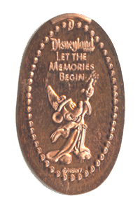 DL0507 Let The Memories Begin Sorcerer Mickey Disney pressed coin.