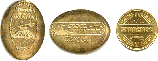 Image of a new Disneyland pressed token