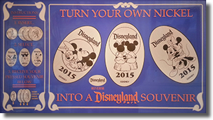 2015 Disneyland Pressed Nickel Set marquee as of 4/12/2015, unchanged 11/10/2015