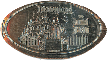 Disneyland Haunted Mansion Attraction Pressed Quarter