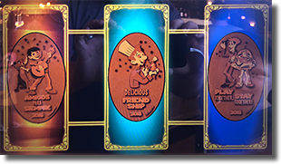 Disneyland friends pressed coin set DL0687-DL0689  Coco, Ratatouille, and Toy Story pressed coin machine marquee 8-3-2018.