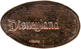 DL0711-DL0718 DISNEYLAND © Disney pressed penny backstamp.