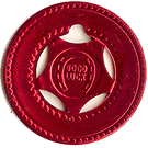 Newer Red Disney Medal Typer Token