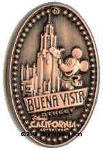 WDI pressed penny pin Mickey  Carthay Circle