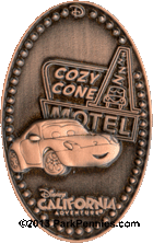 Cozy Cone pressed penny pin from WDI