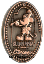 WDI pressed penny pin Mickey Artist