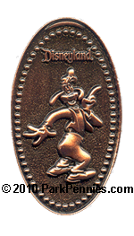 WDI Pressed penny style pin Goofy
