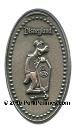 Pressed penny style pin Goofy the Bellhop