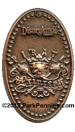 Pirate Princess pressed penny pin