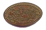 Picture of Disneyland souvenir Frontierland Mickey pressed penny - elongated coin