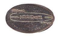 Disneyland Smashed Pennies / Elongated Coins up close in Window #1.