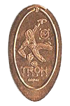 DL0500a Tron's Sam Flynn Wide border pressed penny or souvenir coin image.