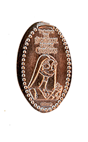 DL0716 Vending Machine Tim Burton's The Nightmare Before Christmas, Sally Rag Doll elongated coin image.