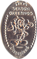 DL0073 Retired Santa Mickey Pressed Nickel or elongated coin image. 