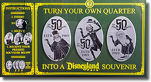 Haunted Mansion Quarter Coin Press  Marquee 12-12-2019