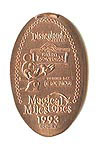 1993 Mickey's Toontown Opens pressed penny or elongated coin 