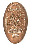 1996 Hunchback of Notre Dame Festival of Fools Debuts pressed penny or elongated coin 
