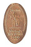 2000 45th Anniversay of Disneyland pressed penny or elongated coin