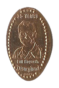 Bill Hogarth Disneyland Pressed Penny or elongated coin