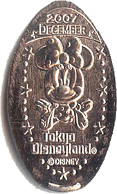 Minnie Mouse Tokyo "pressed nickel" medal